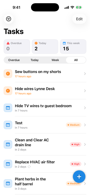 Tasks
